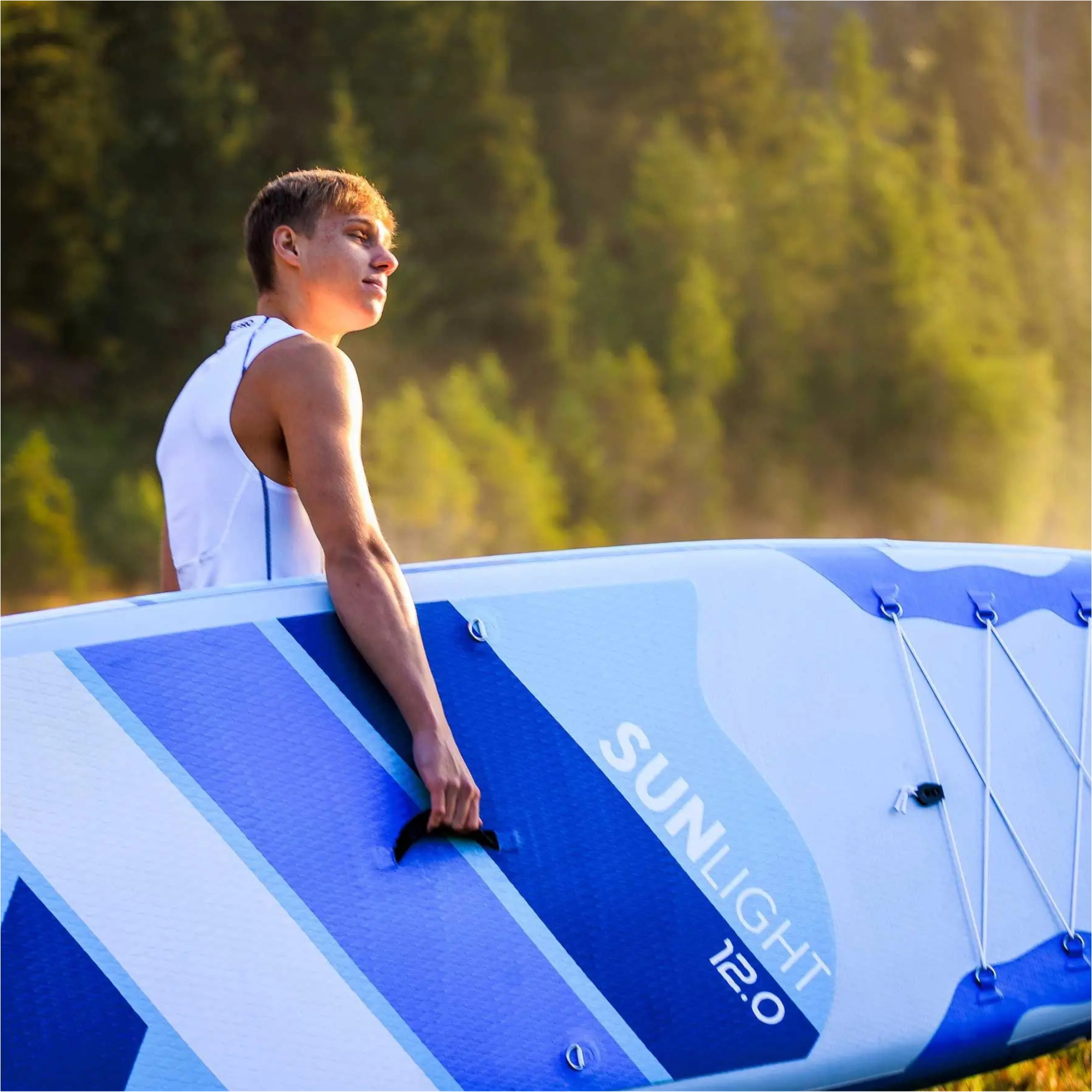 Pacote Sun Light ISUP ULT 12'0 Da Spinera De 2026 - SP-SUP-SUNL-120 - Blue / Branco